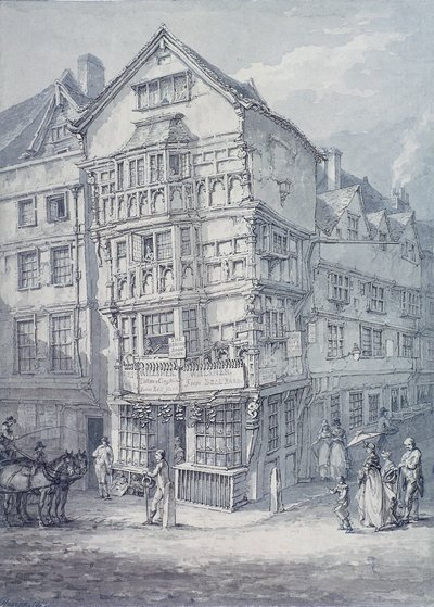 Chancery Lane, London, 1814 alkotó: Thomas Hearne