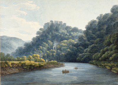 Goodrich kastély a Wye-on (wc, toll és tinta, kréta és ceruza papíron) alkotó: Thomas Hearne