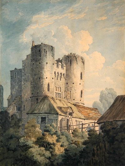 Saltwood Castle (akvarell, papír) alkotó: Thomas Hearne