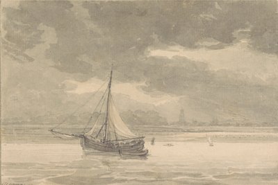 A Temze a Greenwich-i Ship Inntől alkotó: Thomas Hearne