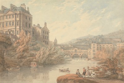 Kilátás Bath-re a Spring Gardensből alkotó: Thomas Hearne
