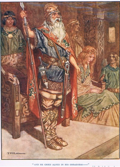 És ő kiáltott hangosan az ő nagysága (litho) alkotó: Thomas Heath Robinson