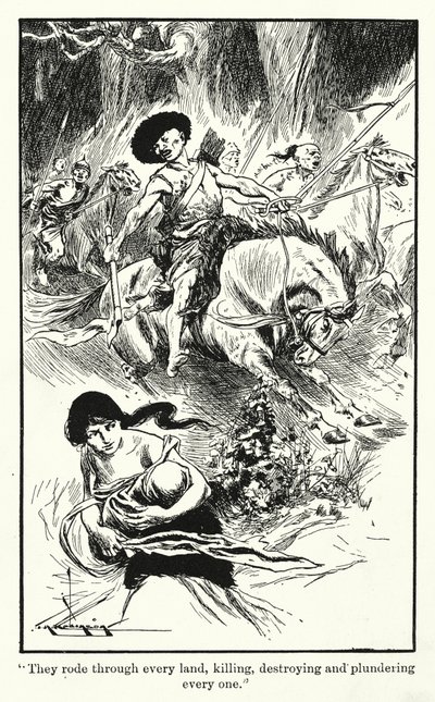 Hunok (litográfia) alkotó: Thomas Heath Robinson