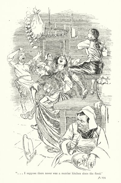 Illusztráció Laurence Sterne A Sentimental Journey című könyvéhez (litográfia) alkotó: Thomas Heath Robinson