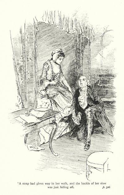 Illusztráció Laurence Sterne A Sentimental Journey című könyvéhez (litográfia) alkotó: Thomas Heath Robinson