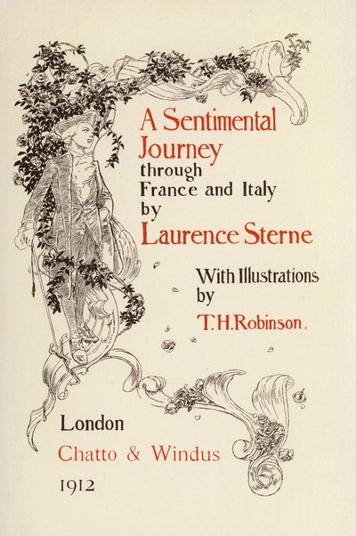 Illusztráció Laurence Sterne A Sentimental Journey című könyvéhez (litográfia) alkotó: Thomas Heath Robinson