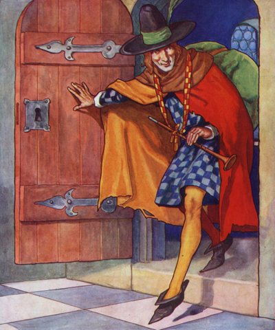 Illusztráció a Hamelini csőszhöz (színes litográfia) alkotó: Thomas Heath Robinson