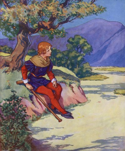 Illusztráció a Hamelini csőszhöz (színes litográfia) alkotó: Thomas Heath Robinson