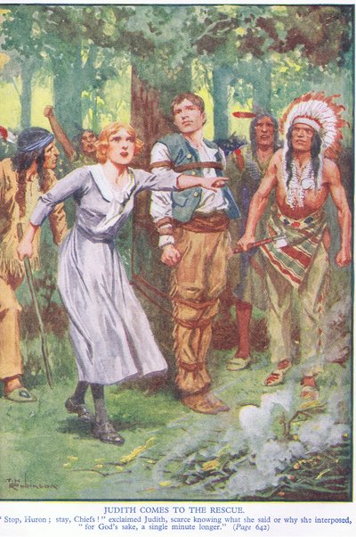 Judith a megmentés útjára lép (színes litográfia) alkotó: Thomas Heath Robinson