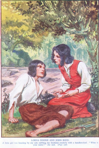 Lorna Doone és John Ridd (színes litográfia) alkotó: Thomas Heath Robinson