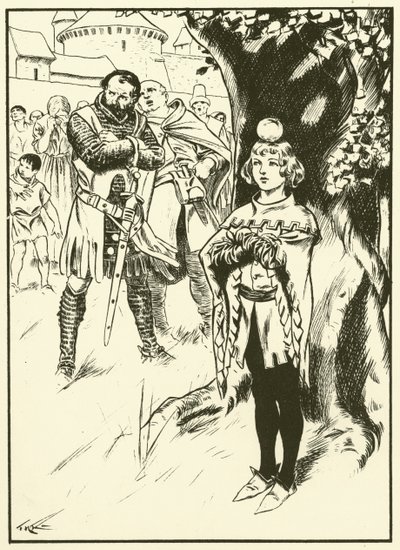 Tell fia és az alma (metszet) alkotó: Thomas Heath Robinson