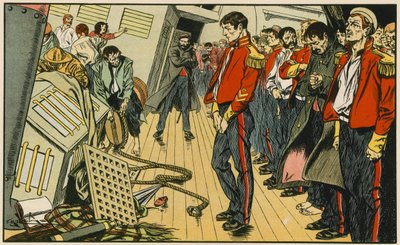 A Birkenhead hősei (színes litográfia) alkotó: Thomas Heath Robinson