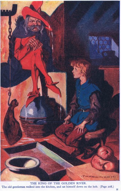 Az arany folyó királya (színes litográfia) alkotó: Thomas Heath Robinson