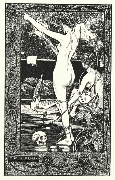 A szirének (litográfia) alkotó: Thomas Heath Robinson