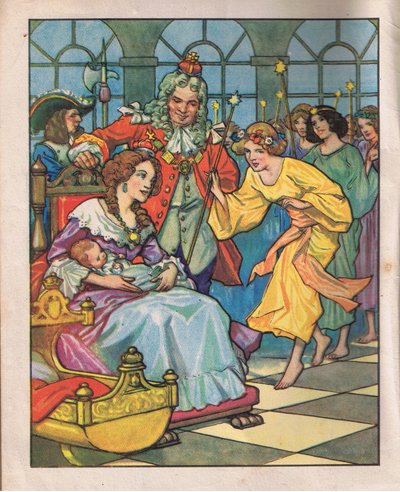 A tündérek és a hercegnő (litográfia) alkotó: Thomas Heath Robinson