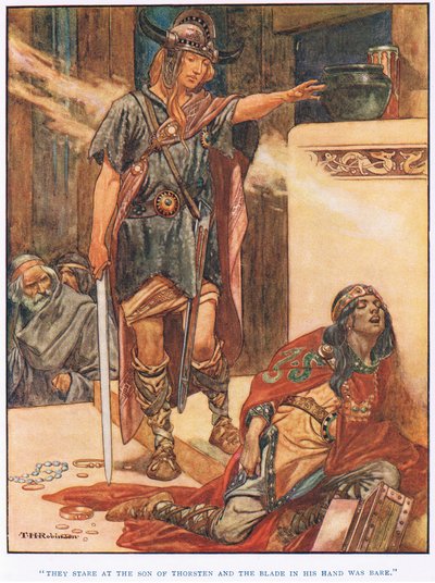 Bámulják Thorsten fiát (litho) alkotó: Thomas Heath Robinson
