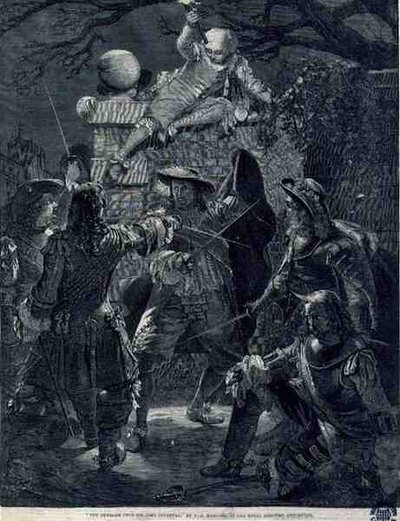 The Outrage Upon Sir John Coventry († 1682), 1670. december 21. (metszet) alkotó: Thomas Herbert (after) Maguire