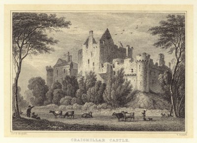 Craigmillar kastély (metszet) alkotó: Thomas Hosmer (after) Shepherd