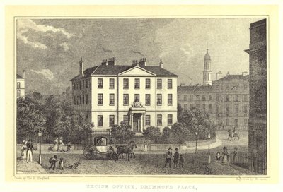 Jövedéki Iroda, Drummond Place (metszet) alkotó: Thomas Hosmer (after) Shepherd