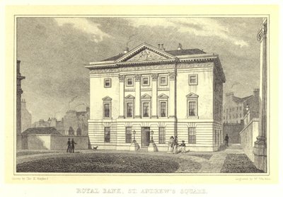 Royal Bank, Szent András tér (metszet) alkotó: Thomas Hosmer (after) Shepherd