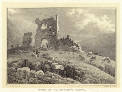 A Szent Antal-kápolna romjai (metszet) alkotó: Thomas Hosmer (after) Shepherd
