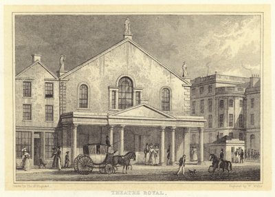 Theatre Royal (metszet) alkotó: Thomas Hosmer (after) Shepherd