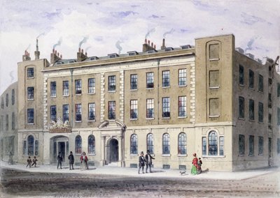 Apothecaries Lane, 1855 (wc papíron) alkotó: Thomas Hosmer Shepherd