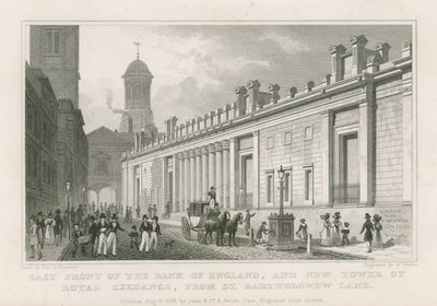 Bank of England, Sir John Soane frontjai alkotó: Thomas Hosmer Shepherd