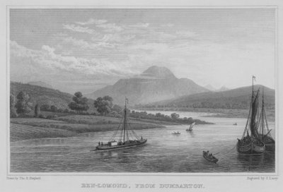 Ben-Lomond, Dumbartonból (metszet) alkotó: Thomas Hosmer Shepherd