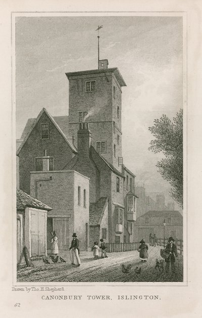 Canonbury ház és torony alkotó: Thomas Hosmer Shepherd