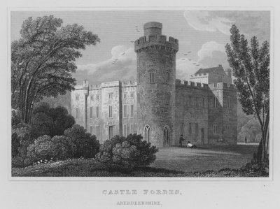 Forbes-kastély, Aberdeenshire (metszet) alkotó: Thomas Hosmer Shepherd