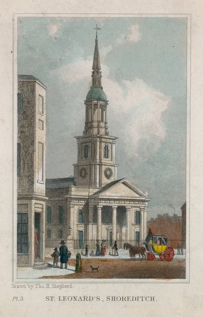 Szent Leonárd templom, Shoreditch alkotó: Thomas Hosmer Shepherd