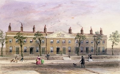 Clothworkers Almshouses a Frog Lane-ben alkotó: Thomas Hosmer Shepherd