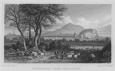 Edinburgh, Craigleithből (metszet) alkotó: Thomas Hosmer Shepherd