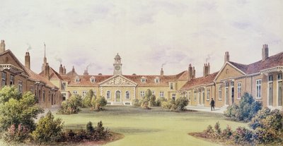 Emanuel Kórház, Tothill Fields, 1850 alkotó: Thomas Hosmer Shepherd