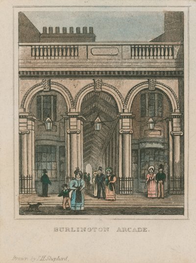A Burlington Arcade külső képe alkotó: Thomas Hosmer Shepherd