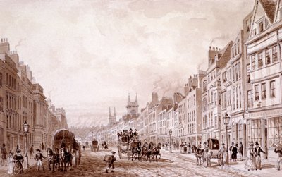 Holborn, London, 1830 alkotó: Thomas Hosmer Shepherd