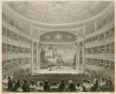A londoni Drury Lane Színház belső képe alkotó: Thomas Hosmer Shepherd