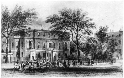 Mrs Montagus House, Portman Square, London, 1907. század alkotó: Thomas Hosmer Shepherd