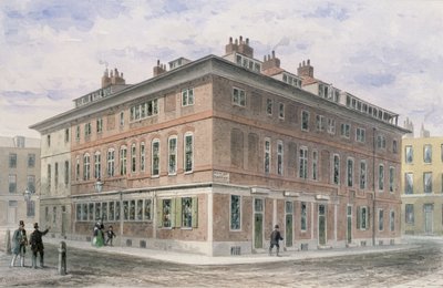 Az Új utca téren található régi ház, amelyet Agar Harding hagyott az aranyműves cégnek, 1852-ben lebontották alkotó: Thomas Hosmer Shepherd