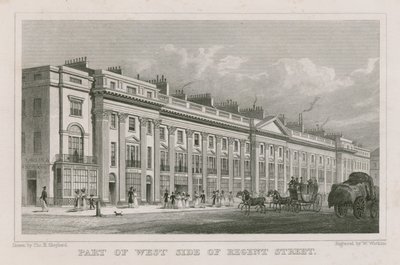 A londoni Regent Street nyugati oldalának része alkotó: Thomas Hosmer Shepherd