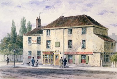 Pied Bull Public House, 1848 (wc papíron) alkotó: Thomas Hosmer Shepherd