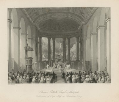 Római katolikus templom Moorfieldsben alkotó: Thomas Hosmer Shepherd