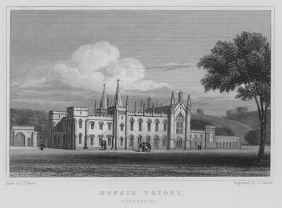 Rossie Priory, Perthshire (metszet) alkotó: Thomas Hosmer Shepherd