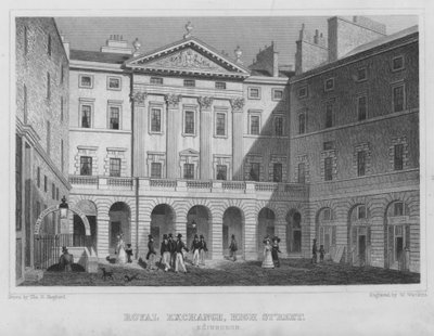 Royal Exchange, High Street, Edinburgh (metszet) alkotó: Thomas Hosmer Shepherd