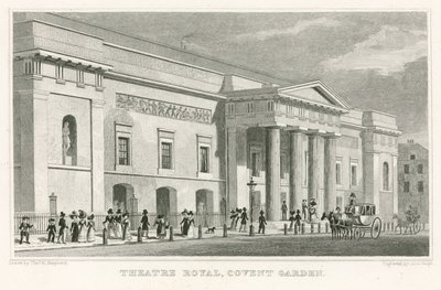 Királyi Színház, Covent Garden; alkotó: Thomas Hosmer Shepherd