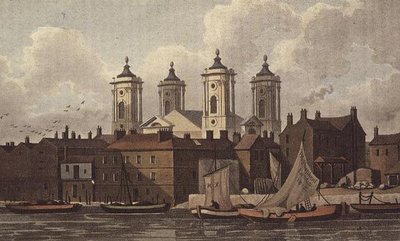 Szent János-templom, Smith tér (akvatinta) alkotó: Thomas Hosmer Shepherd