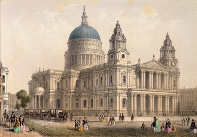 A Szent Pál-székesegyház északnyugatról alkotó: Thomas Hosmer Shepherd