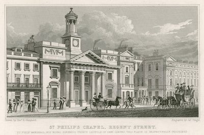Szent Fülöp kápolna, Regent Street, London alkotó: Thomas Hosmer Shepherd