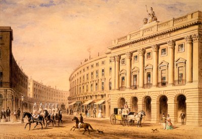 A County Fire Office, London, a 19. század első fele alkotó: Thomas Hosmer Shepherd